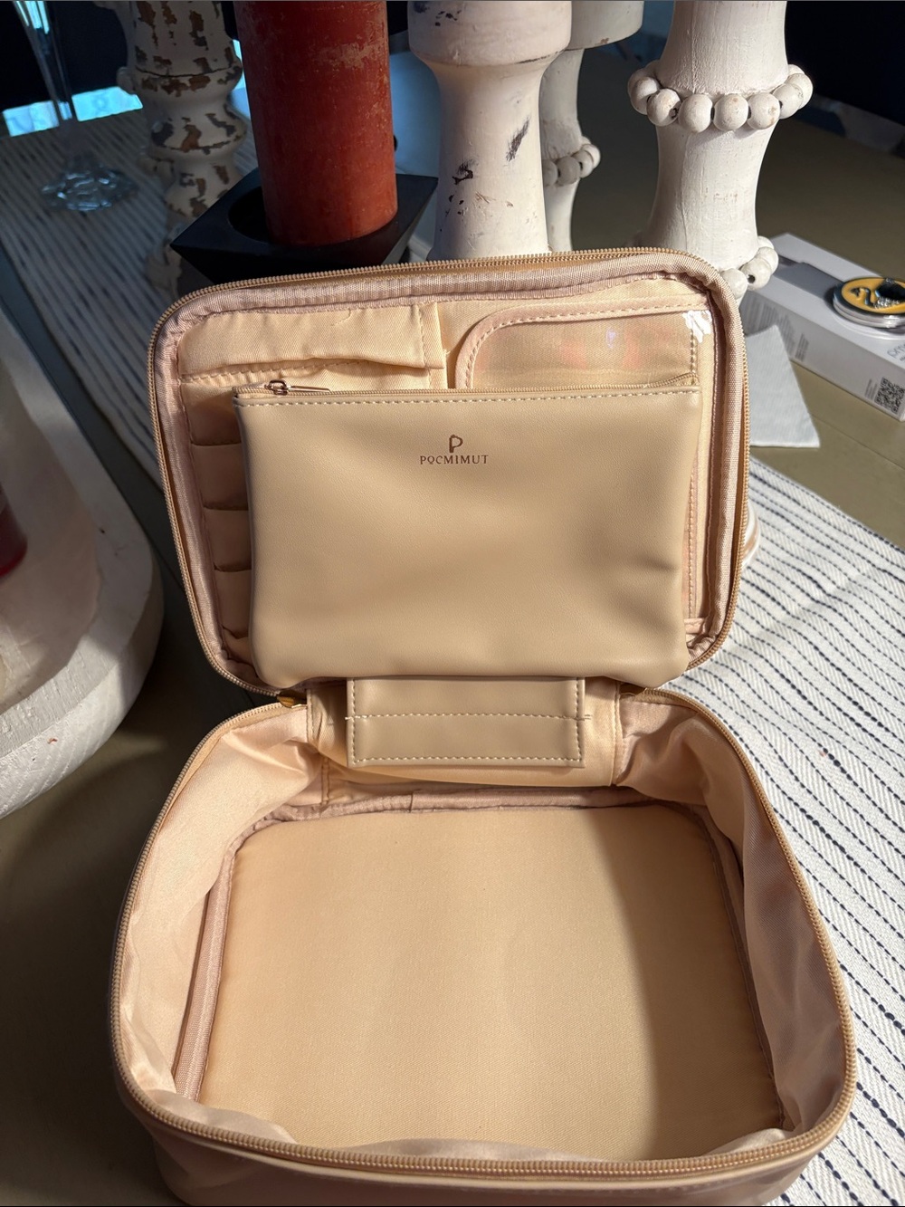 Beige Travel Jewelry/Makeup Organizer - Picture 4 of 6